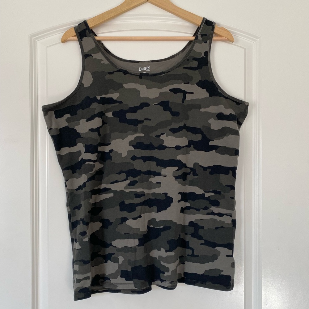 Duluth Trading Camo no yank Tank Sz XXL